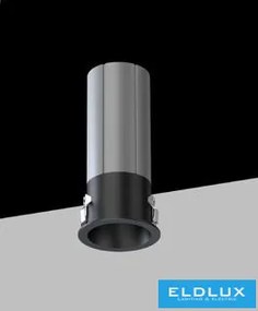 UNIVERSO Mini spotlámpa 3w 145lm 6500k IP20 Fekete D25x57mm kivágás:D20mm