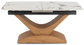 Bővíthető Márványhatású Kerámia Étkezőasztal. ALICANTE 160-200 cm