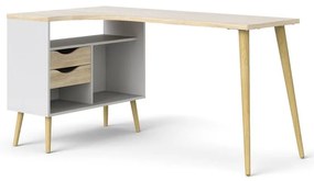 Íróasztal tölgyfa dekorral 145x81 cm Oslo - Tvilum