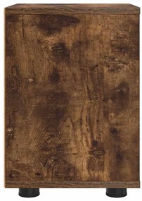 vidaXL Éjjeli asztal fiókkal Füstölt tölgy 30,5 x 30 x 43 cm Faanyag