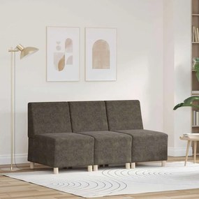 Fotel 3 pcs Sötétszürke 55 x 74 x 82 cm Műbőr velúr