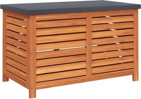 vidaXL tömör eukaliptuszfa kerti tárolóláda 90x48x55 cm