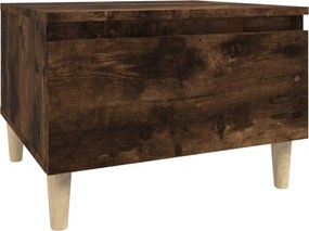 vidaXL füstös tölgy színű szerelt fa kisasztal 50 x 46 x 35 cm