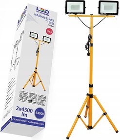 Állványos lámpa Ledsystems Led 2x50W hideg fehér 6500 K IP65