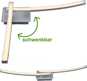 LED mennyezeti lámpa, 2 x 6 W, 230 V, 3000 K, matt króm