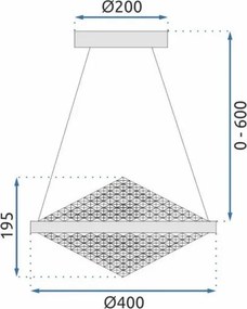 MORETTI MO6363 DOME Króm Színű Függeszték LED 3000-4000-6000K IP20