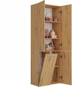 1K DD fürdőszoba szekrény, tölgy