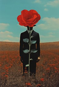 Poszter 67,5x100cm Megfigyelő a pipacs mögül