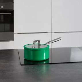 Indukciós tűzhelyhez alkalmas edény fedővel-kerámia felülettel 2,4 l Meda 3.0 – FABINI