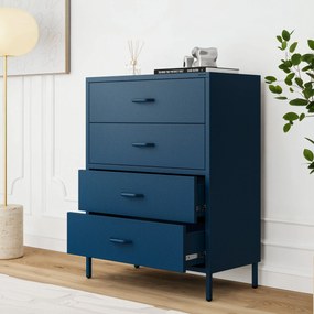 Komód CARLA , 800 x 1015 x 400 mm, Modern: sötétkék