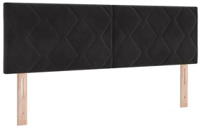 Fejtámla Gyémánt Blokkok Design Fekete 140 cm Bársony