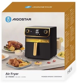 Aigostar - Forró levegős sütő 8l 1700W/230V