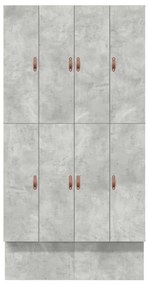 Tárolós Ágykeret Beton Szürke 120x200 cm
