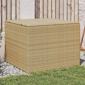 vidaXL vegyes bézs polyrattan kerti tárolóláda 291 L
