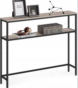 Konzol keskeny asztal ,greige melange 80 x 80 x 20cm