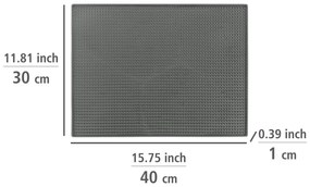 Szürke gumi edénycsepegtető alátét 40x30 cm Maxi – Wenko