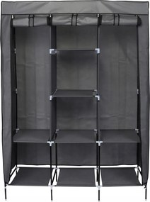 Robusztus Textil Ruhatár Szürke Saska Garden