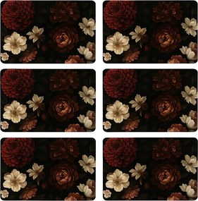 Smukee Asztali alátét Virágok 6 db 30 x 40 cm