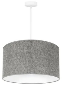 Duolla - Csillár zsinóron ROLLER ECO RECYCLING 1xE27/15W/230V átm. 45 cm szürke