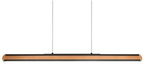 Fekete-natúr színű LED függőlámpa Deacon – Trio