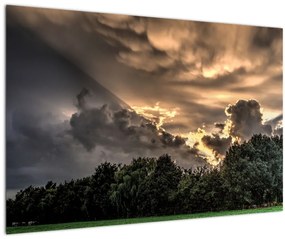 A felhők és az erdő képe (90x60 cm)
