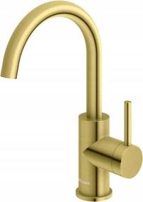 Mosdó csaptelep Kohlman Axel arany szálcsiszolt forgó QB150AGDB