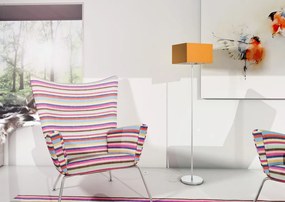 RENDL TEMPO 30/19 lámpabúra Chintz narancssárga/fehér PVC max. 23W