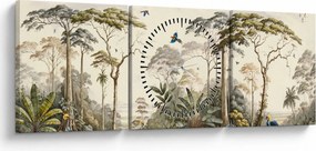 Kép - Amazonas esőerdő (órával) (90x30 cm)