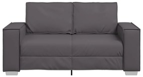 Kétszemélyes kanapé Szürke 120 cm Műbőr
