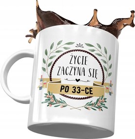 Születésnapi bögre 33 33. 33. Tökéletes Ajándék Nyomtatott Fotóval