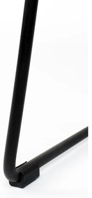 Fekete teakfa bárszék (ülésmagasság 76 cm) Tangle – White Label