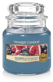 Mulberry &amp; Fig Delight, Yankee Candle illatgyertya, kicsi üveg (eperfa, füge)