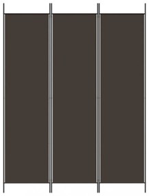 3 paneles barna szövet paraván 150 x 200 cm