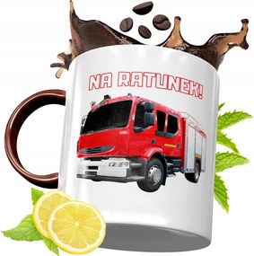 Bordó Bögre Tűzoltónak Születésnapi Ajándék fényképes nyomattal