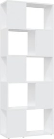 vidaXL fehér szerelt fa térelválasztó könyvszekrény 60 x 24 x 155 cm