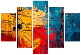 Kép - Absztrakt elektromos vezetékek (150x105 cm)
