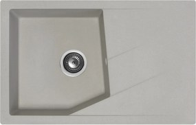 Linea Plus Metalac 188627 Gránit Mosogatótálca - Extra mély, Csepegtetőtálcás, Szürke
