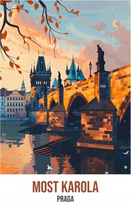 Poszter 39,5x55cm Károly híd