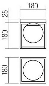 Redo 01-3053 - Mennyezeti lámpa ZODIAC 1xE14/28W/230V