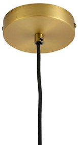 Design függőlámpa bronz színben, átlátszó üveggel - Domo