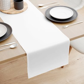 Goldea pamut asztali futó - fehér 20x140 cm