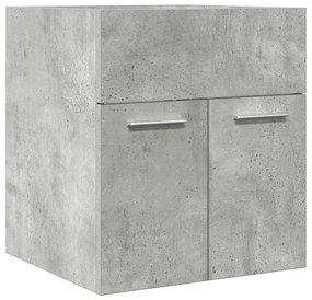 Betonszürke szerelt fa fürdőszobai mosdószekrény 41x38,5x46 cm