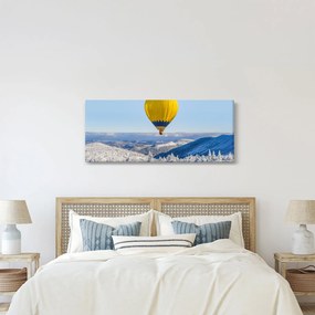 Kép - repülés a téli táj felett (120x50 cm)