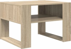vidaXL Dohányzóasztal tárolóval Sonoma tölgy 66 x 53 x 45 cm Faanyag