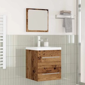 Fürdőszoba bútor szett 2 pcs Régi fa 41 x 38.5 x 48 cm Faanyag