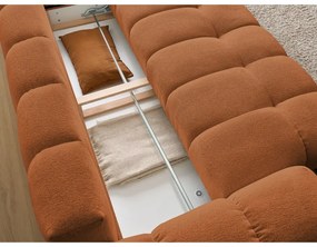 Terrakotta színű zsenília kanapé 278 cm Everest – Bobochic Paris