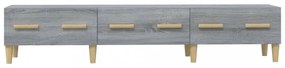 szürke sonoma színű szerelt fa TV-szekrény 150 x 34,5 x 30 cm