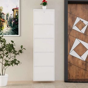 Locking 5 Piece Metal - White