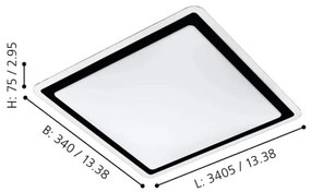 Eglo 99405 - LED Mennyezeti lámpa COMPETA LED/24W/230V