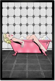 Poszterek keretben 40x60 Marylin Monroe a kádban